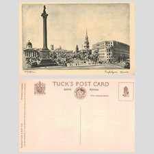 Vintage Postcard - Trafalgar Square London Raphael Tuck Art Series UNPOSTED