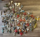 Giant Collection Of Vintage Metal Planes & Helicopters Dinky Matchbox Corgi ERTL