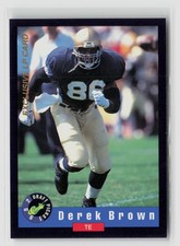 Derek Brown #8 1992 Classic Draft Picks Limited Prints Notre Dame Fighting Irish
