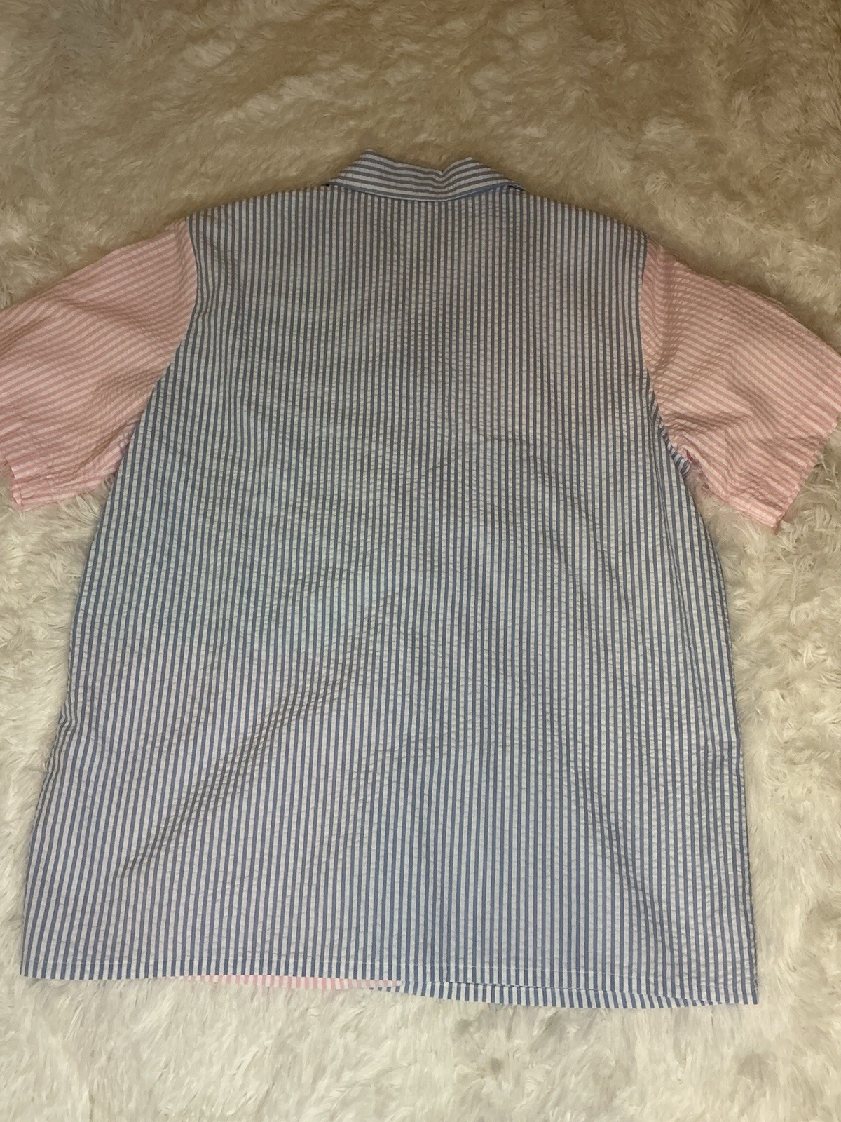 Koret Vintage Patchwork Button Up Pastel Colored … - image 5