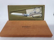 Vintage Gingher Knife-Edge G-8 Shears Scissors Chrome Brazil