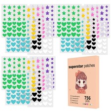 756 Count Pack of 1 , Black, white, green, yellow, pink, purple, blue