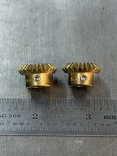 BOSTON GEAR BRASS MITER GEAR SET 32 PITCH 24 TEETH .253” BORE WITH A 1:1 RATIO
