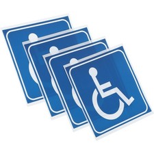  4 Pcs Adhesive Disabled Wheelchair Sticker Self Decals for Vehicles