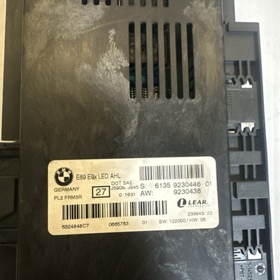 11 12 13 BMW e89 e9x Footwell Body Control Unit LED AHL PL2 FRM3R LEAR 9230446
