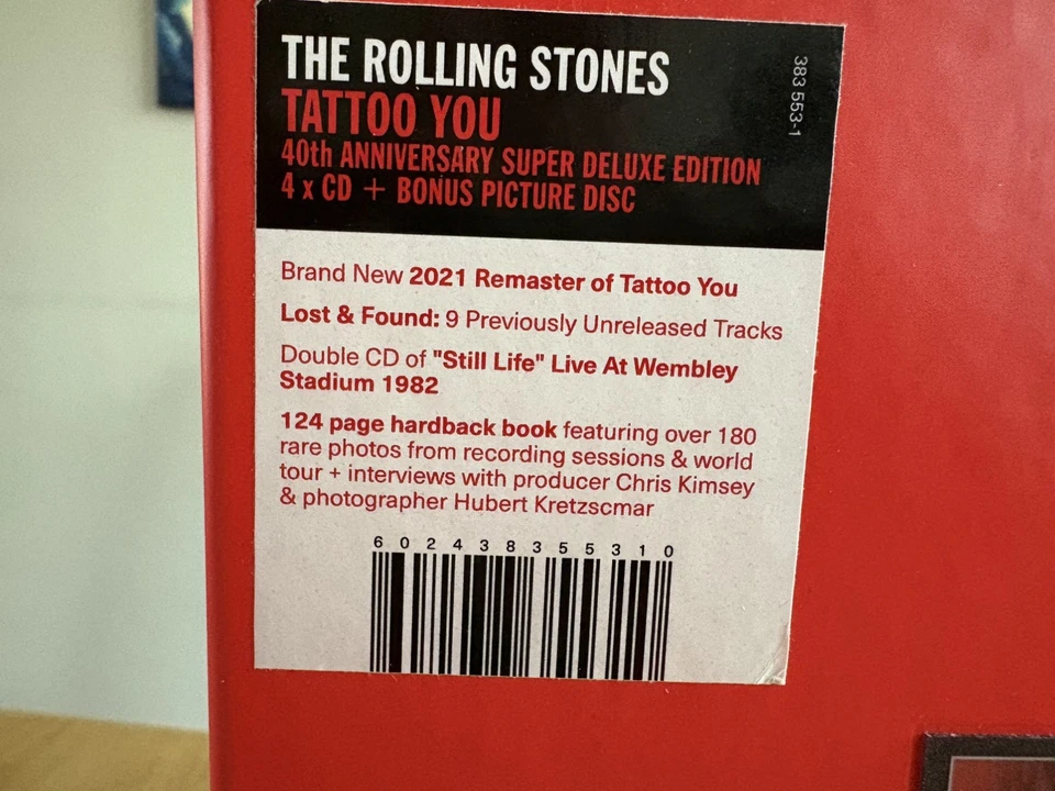  The Rolling Stones ‘Tattoo You’ Deluxe 4 CD + Vinyl Picture Disc LP - Image 3 of 4
