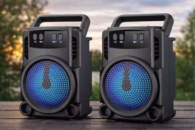 Greatnice 3  Portable Bluetooth Speakers Set of 2