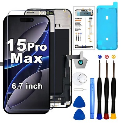 Display für iPhone 15 Pro MAX Full HD Screen 3D Touch Retina Ersatz LCD OLED KIT