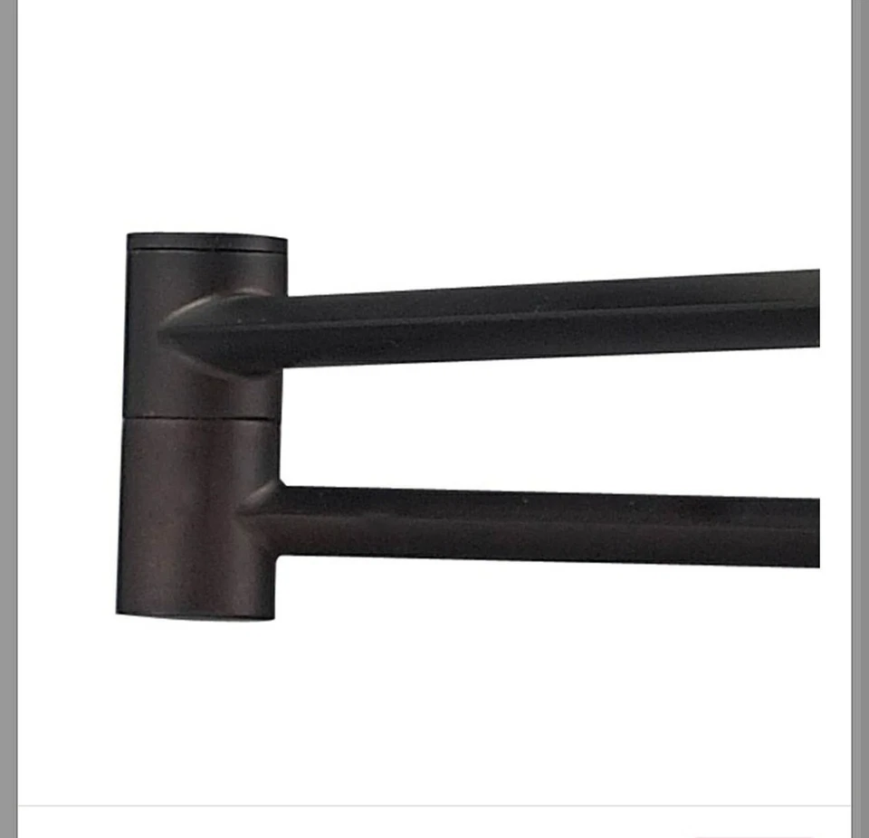 Aplique basculante de 1 luz Elk Home acabado bronce envejecido con tono de lino beige 10291/1 Foto 3 de 4