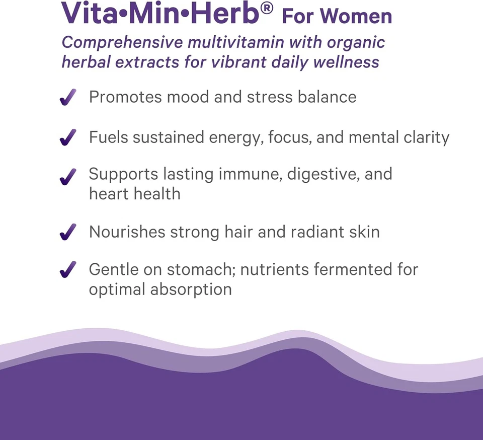 Hierba PURE SYNERGY Vita·Min· para mujer | Multivitamínico integral para mujer... Foto 4 de 4