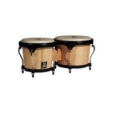 LP LPA601 Aspire Oak Bongos with Black Hardware Dark Wood