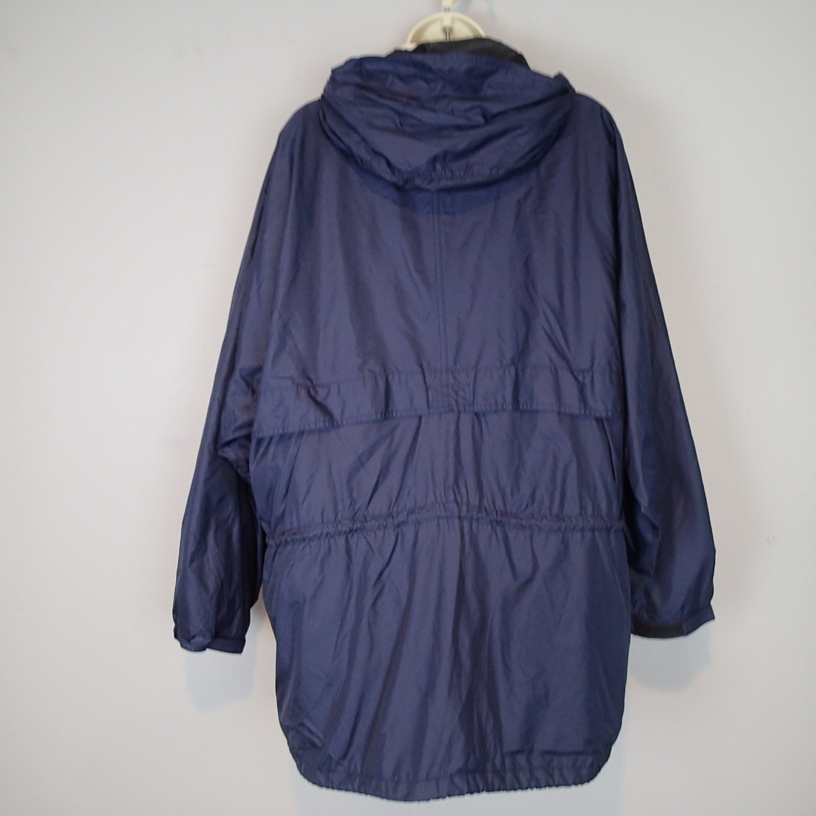 Ralph Lauren Polo Sport Vintage Navy Hooded Windbreaker zip Jacket coat size L thumbnail 7