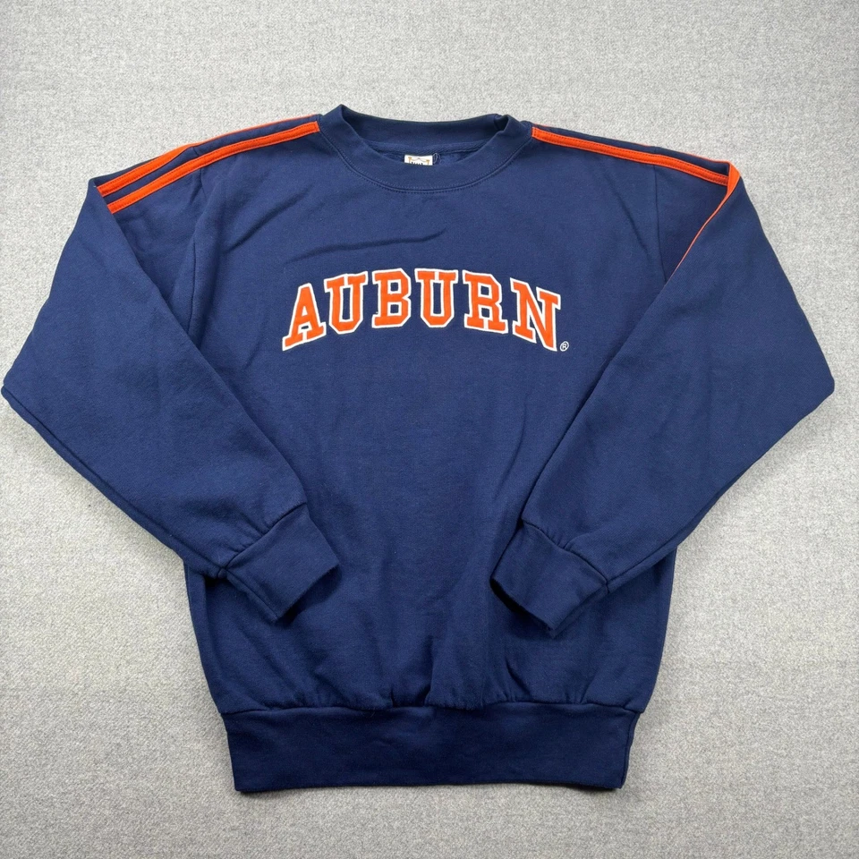 Vintage 90s Y2K Auburn Tigers Sweatsuit Youth L Navy Little King Navy Tracksuit - Image 2 of 4