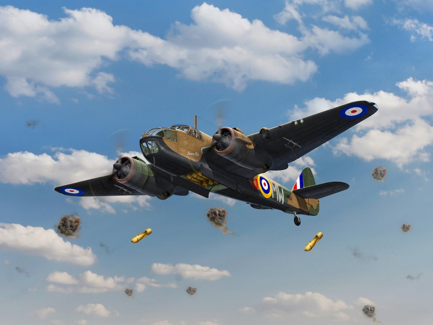 ICM 1:48 Bristol Beaufort Mk.I Bombing Raid Plane Plastic Model Kit