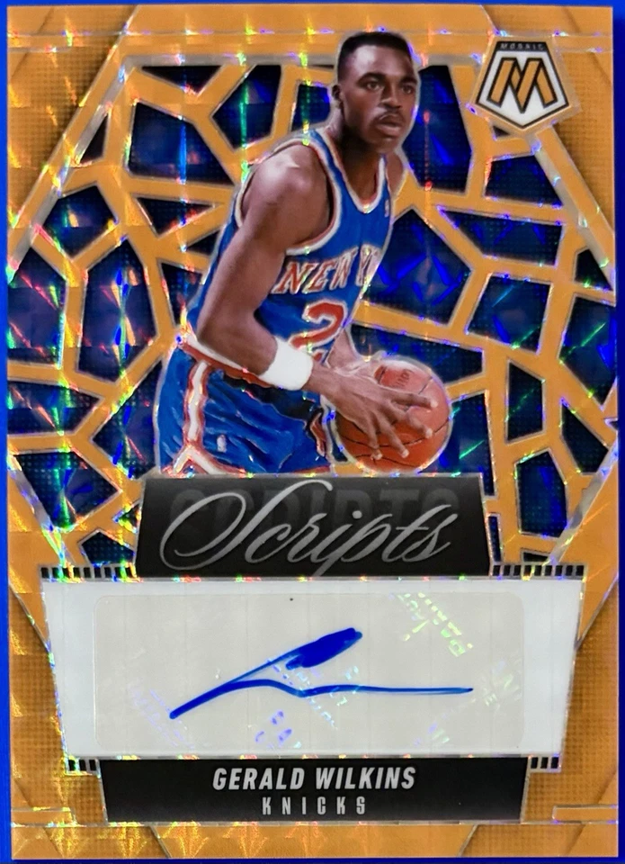 2024-25 Panini Mosaic Orange Fluorescent Scripts Auto #d /25, Gerald Wilkins - Image 3 of 3