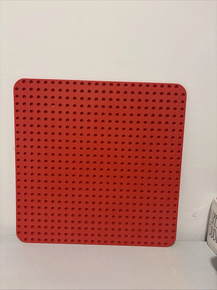 Lego Duplo Large Red Base Board Baseplate 24 x 24 studs in size Genuine - image 3 of 4