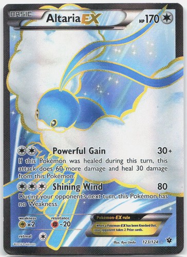 Altaria EX 123/124 Ultra Rare Fates Collide Pokemon Holo Moderately Played
