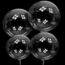 80Pcs Bobo Balloons, Different Size Clear Balloons for Stuffing Bubble Transp...