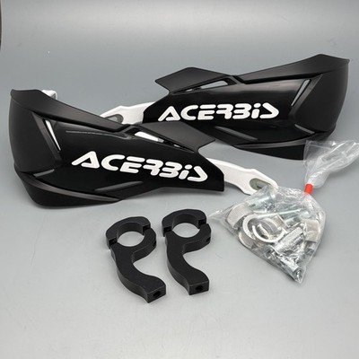ACERBIS X-FACTORY HANDPROTEKTOREN SCHWARZ / WEIß FÜR 22 & 28 MM INKL. ANBAUKIT