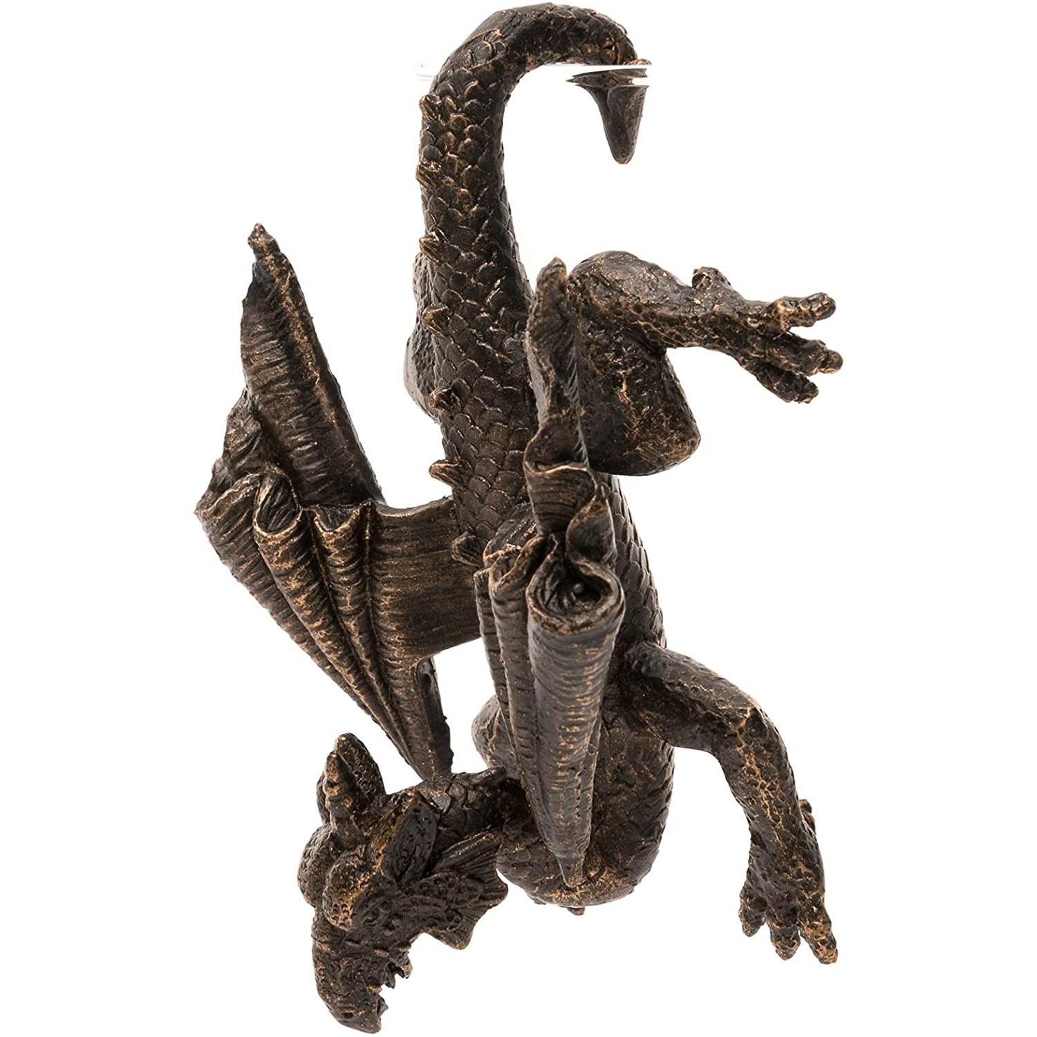 Pot Buddies Bronze Coloured Dragon Plant Pot Hanger Vase Decoration Ornament