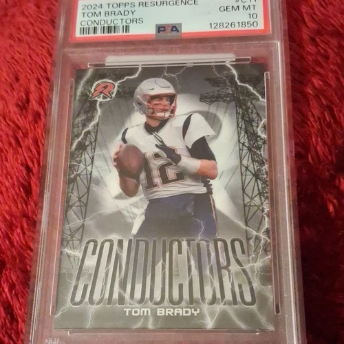 Topps 2024 Resurgence Conductors Tom Brady Buccaneers PSA 10 C-11