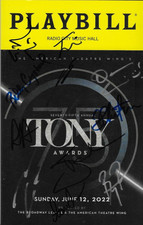 2022 Tony Awards Signed Playbill -  Jackman, Garfield, Criss, Miranda, Crystal +