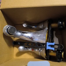 Glacier Bay Builders 4 in. Centerset 2-Handle Low-Arc Bathroom Faucet in Chrome