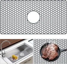 Toovem Silicone Sink Protector Mat for Kitchen Sink, 24.8x13 Inch
