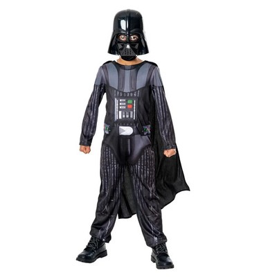 Jazwares Child  Star Wars Darth Vader Costume Jumpsuit, Cape, Mask, & Gloves