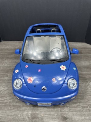 Vtg 2000 Barbie VW Beetle Car –Blue Volkswagen Bug by Mattel - See