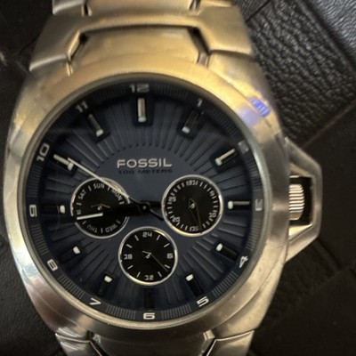 VINTAGE! LATE 90s FOSSIL BQ-9253 NEW BATTERY NEW CRYSTAL! SUPER NICE CONDITION!