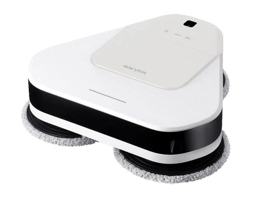 Everybot ThreeSpin TS401W Floor Mopping Robot Cleaner w/Remote Control Tracking