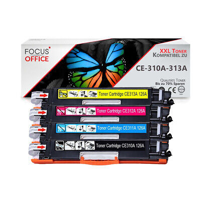 4 Toner kompatibel für HP CE310A-313A Color Laserjet Pro CP1025 Pro 100 MFP M175