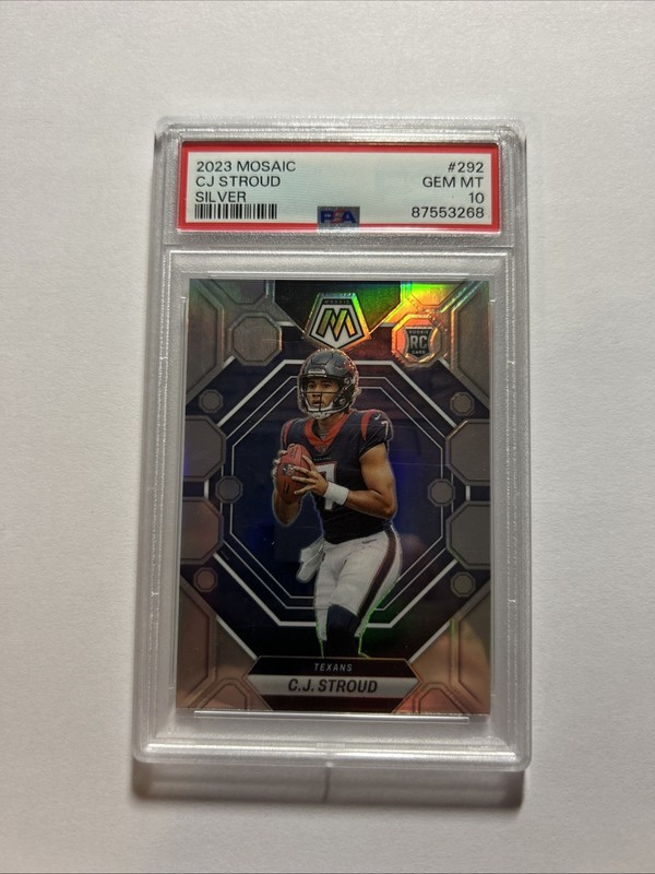 2023 Panini Mosaic Cj Stroud Silver #292 PSA 10