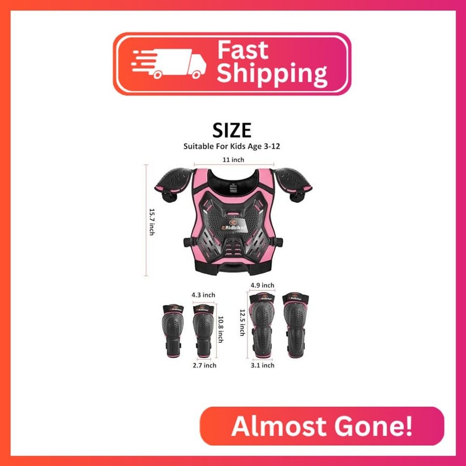 Motocross Chest Rig Kids Dirt Bike Gear Armor Vest Suit, Motorcycle Chest Protector with ...