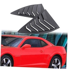 Rear Side Window Louvers for 2010-2015 Chevy Camaro LS LT RS SS GTS, ABS