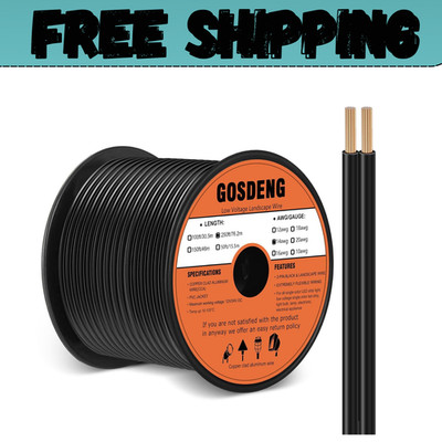 14/2 Low Voltage Landscape Wire 250FT Outdoor Landscape Lighting Cable 14 Gauge