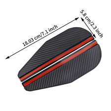2pcs Carbon Fiber Black Mirror Rain Visor Guard For Car Auto Accessories 2pcs Carbon Fiber Black Mirror Rain Visor Guard For Car Auto Accessories