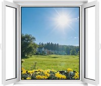 Fliegengitter Fenster Insektenschutz Zuschneidbar 130 X 150 Cm Schwarz Ohne