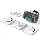 UCOMX 3 in 1 Charging Station for Multple Devices,Foldable 3 in 1 Wireless