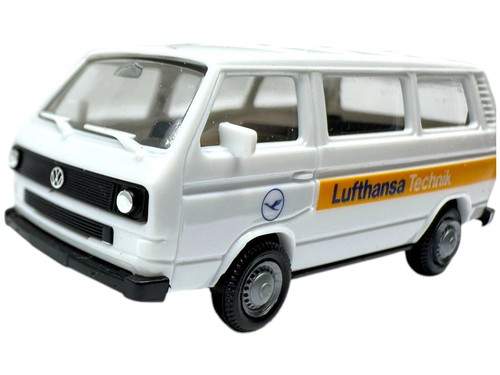 HERPA VW Bus T3 T2, Lufthansa Technik 1:87 H0 Modellauto Ovp INKgrafiX TOYS A332 - Picture 2 of 10