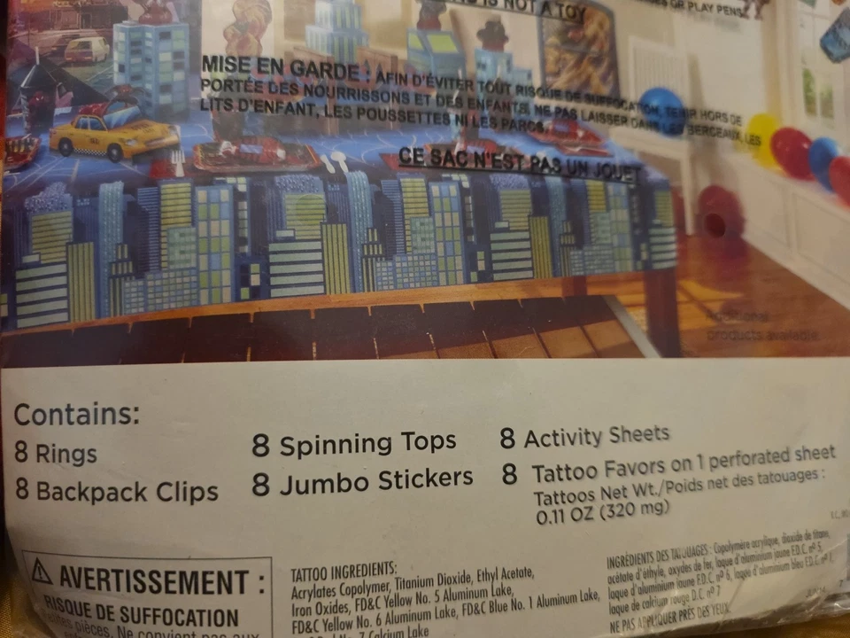 NUEVO EN PAQUETE SPIDERMAN CUMPLEAÑOS 48 PIEZAS FAVOR PACK SUMINISTROS FIESTA Foto 2 de 2