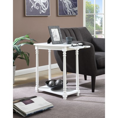 French Country Regent End Table White