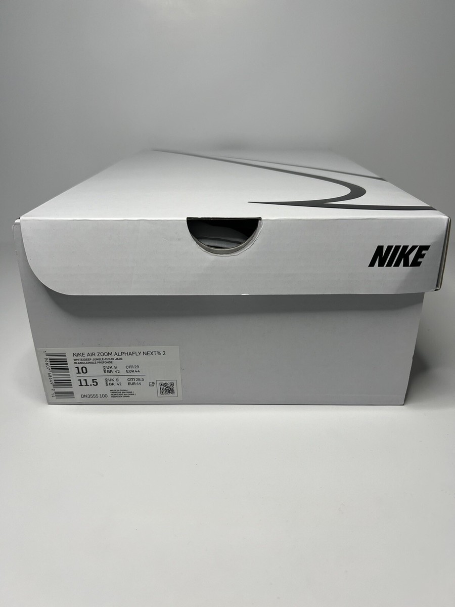 Nike Air Zoom AlphaFly NEXT% 2 'White Clear Jade' Men's Size Nike Air Zoom AlphaFly NEXT% 2 'White Clear Jade' Men's Size