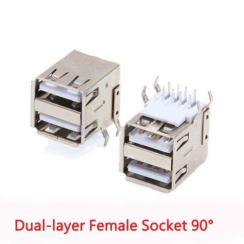 USB Socket A Female/B Female/Dual-layer/ SMD/DIP/Bent /Side Insert/ 90°/180° - Picture 11 of 14