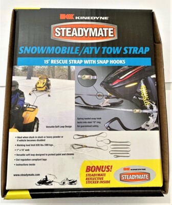 Steadymate 15543 Snowmobile ATV Tow Strap UPC 052474014748