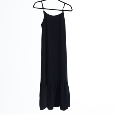black dress with white bottom Shop The Look