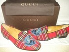100% AUTHENTIC NEW MEN GUCCI TARTAN WOLF APPLIQUE DRIVERS/LOAFERS UK 9/US 10 D — photo 6