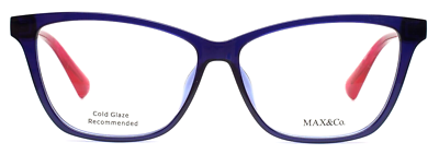 MAX & CO MO5038 090 Shiny Blue Womens Cat Eye Eyeglasses 56  display picture 1