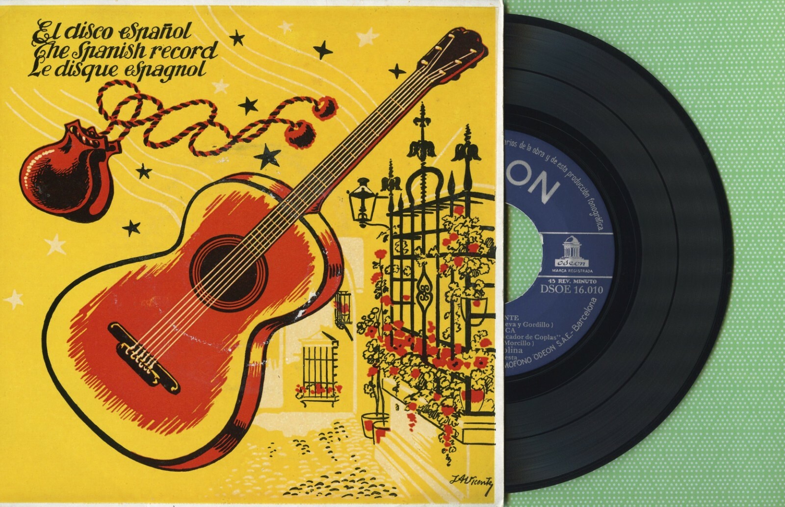 ANTONIO MOLINA / Soy El Cante / ODEON DSOE 16.010 Press Spain 1956 EP EX+